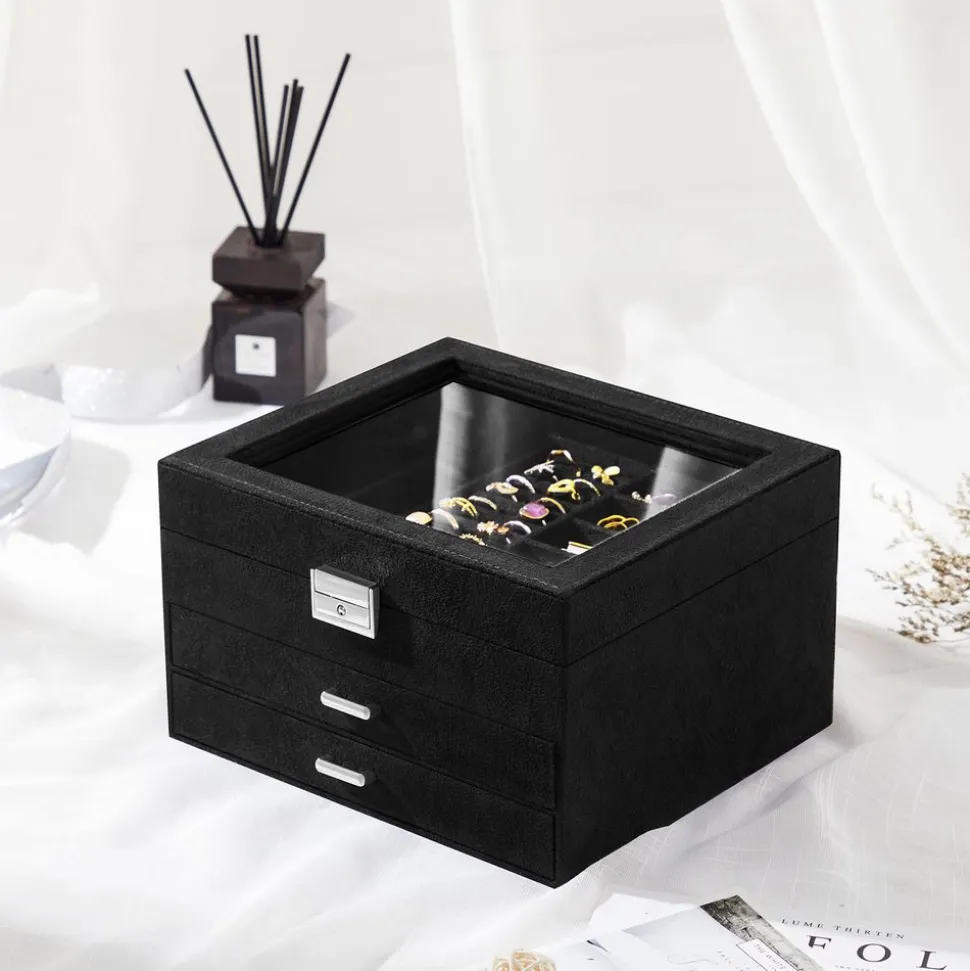 Best Sale SONGMICS Boîte à bijoux noir