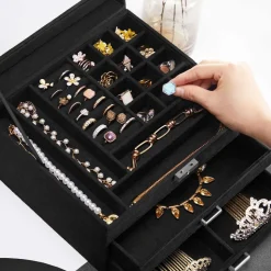 Best Sale SONGMICS Boîte à bijoux noir