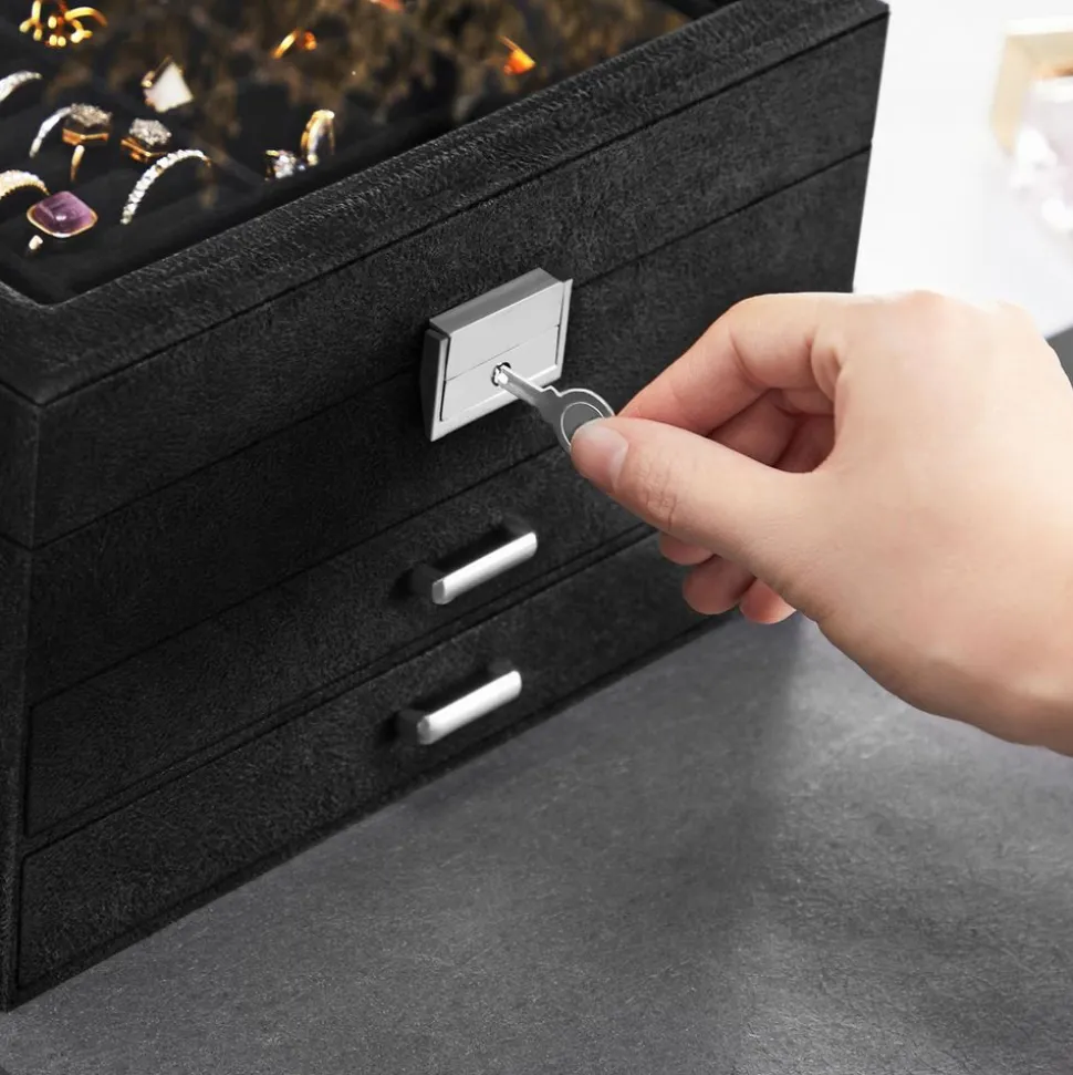 Best Sale SONGMICS Boîte à bijoux noir