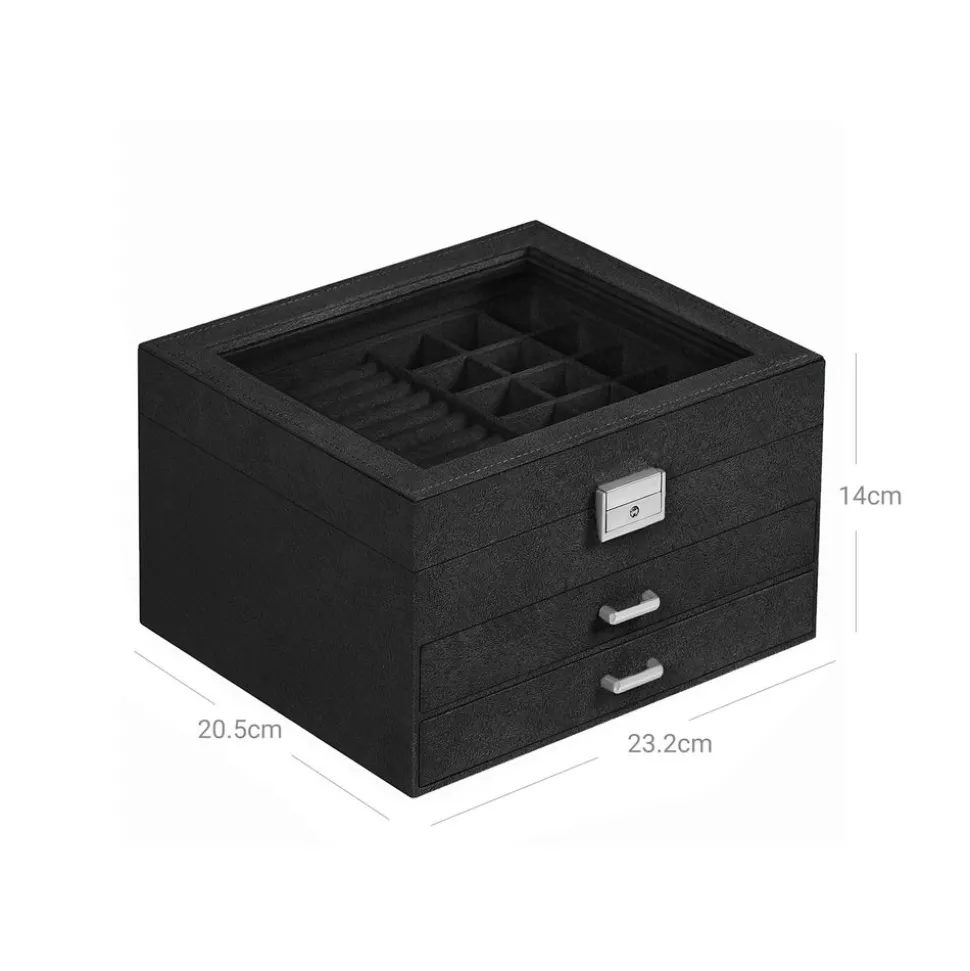 Best Sale SONGMICS Boîte à bijoux noir