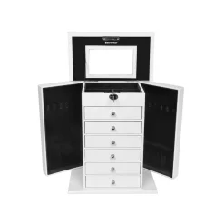 Fashion SONGMICS Boîte à bijoux XXL Blanc