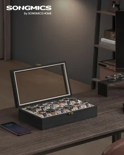 Flash Sale SONGMICS Boîte à montres beige cappuccino