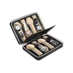 Shop SONGMICS Boîte à montres portable Noir