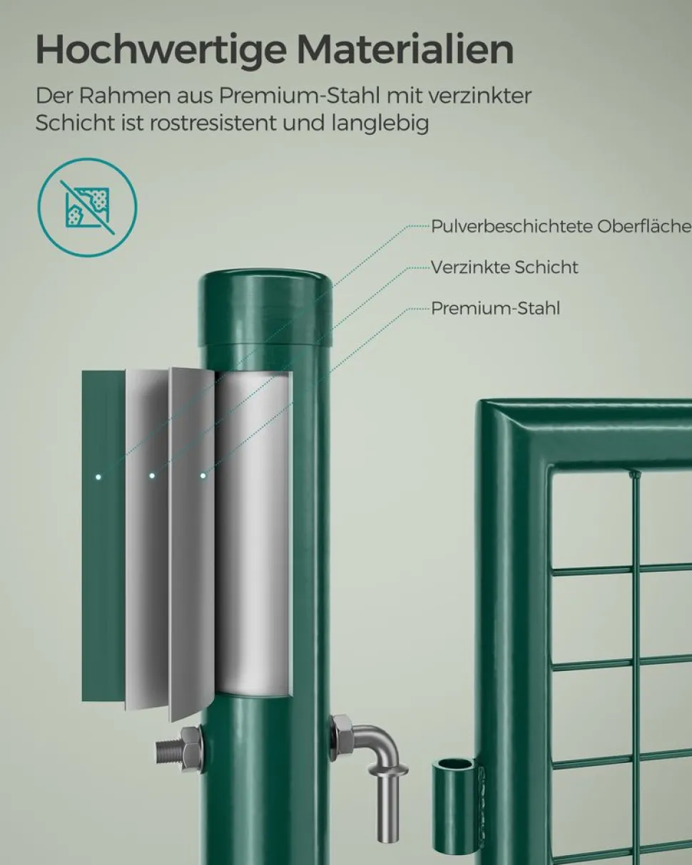 Flash Sale SONGMICS Boîte aux lettres anthracite