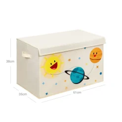 Discount SONGMICS Boîte de rangement beige