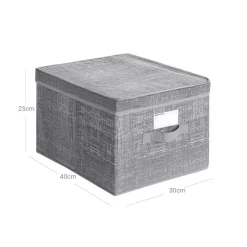 Online SONGMICS Boîte de Rangement pour Décorations de Noël Rouge Cerise