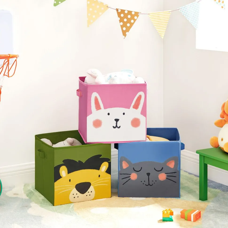 Store SONGMICS Boîte de Rangement pour Décorations de Noël Rouge Cerise