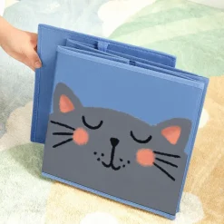 Store SONGMICS Boîte de Rangement pour Décorations de Noël Rouge Cerise