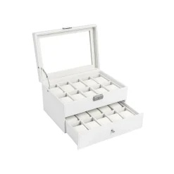 Flash Sale SONGMICS Boîtes à montres blanc