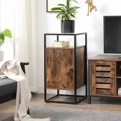 Sale SONGMICS Bout de canapé industriel