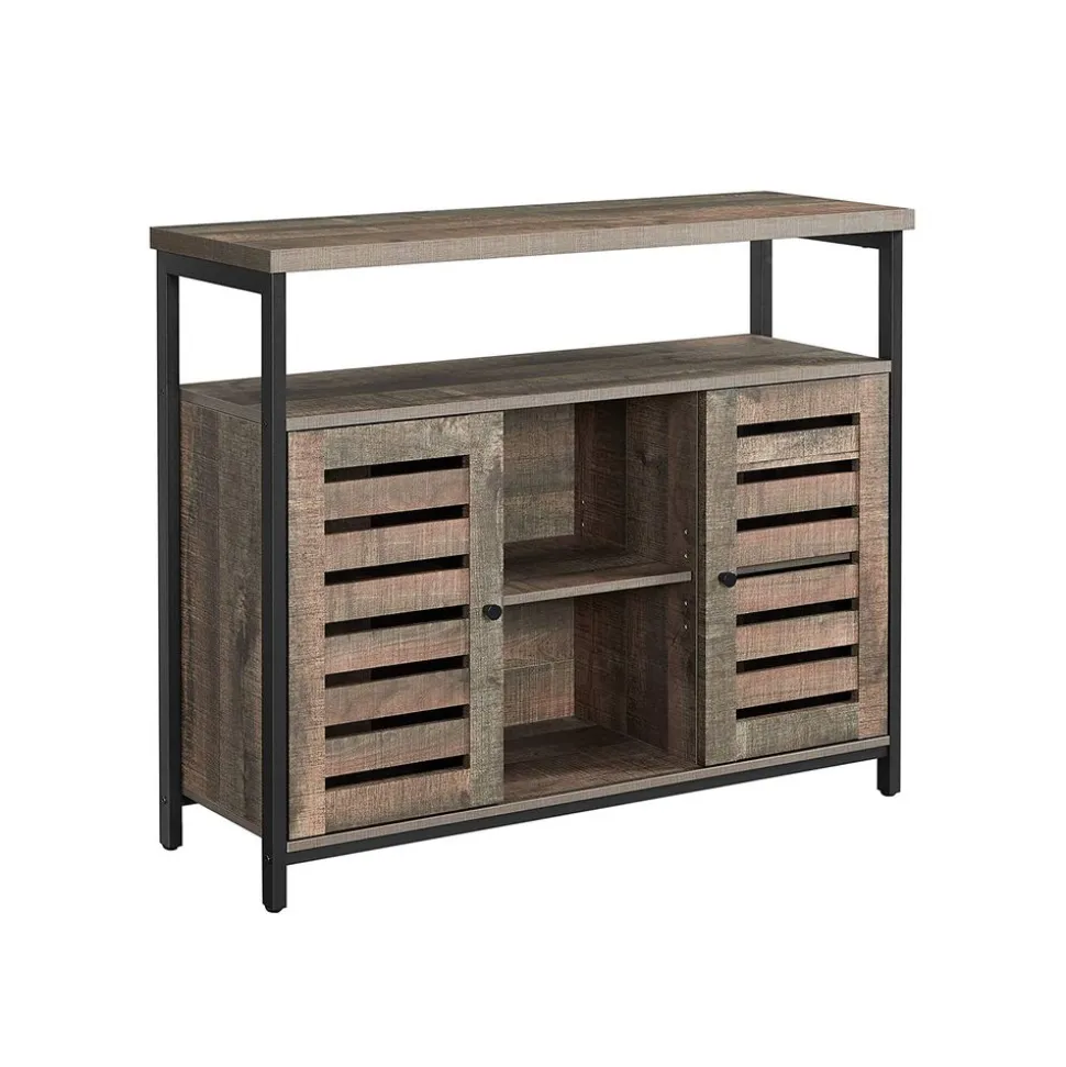 Clearance SONGMICS Buffet 2 portes grège