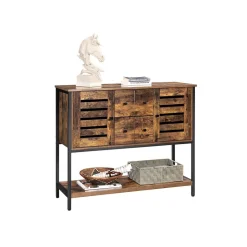 Cheap SONGMICS Buffet aéré Brun Vintage Noir