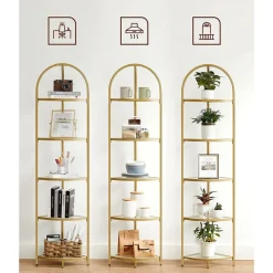 Shop SONGMICS Buffet style campagne blanc rustique et marron miel Blanc Rustique + Marron Miel