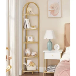 Shop SONGMICS Buffet style campagne blanc rustique et marron miel Blanc Rustique + Marron Miel