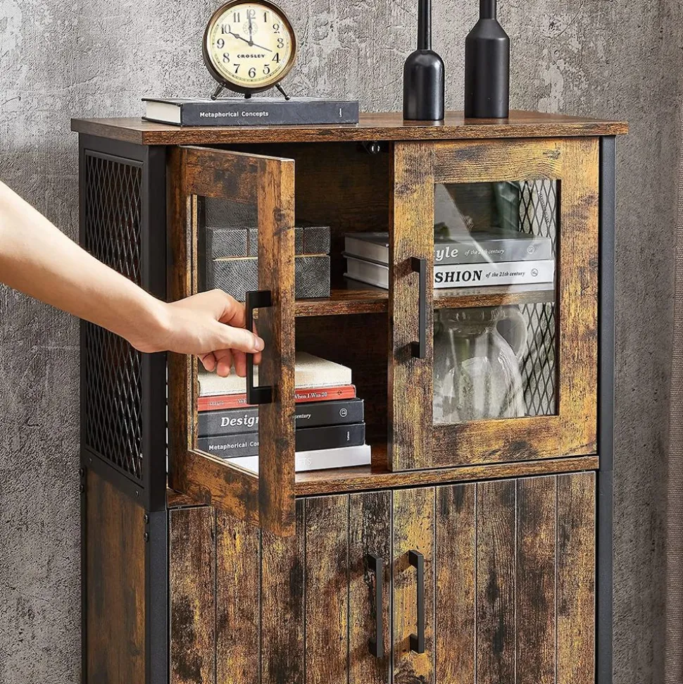 Sale SONGMICS Buffet vitrine industriel