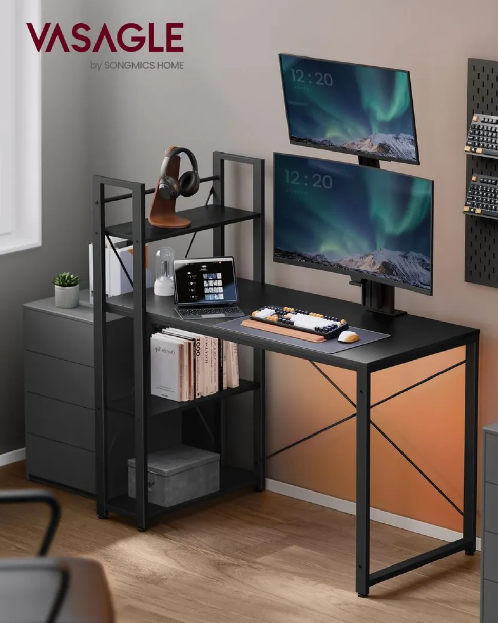 Shop SONGMICS Bureau 120 cm industriel