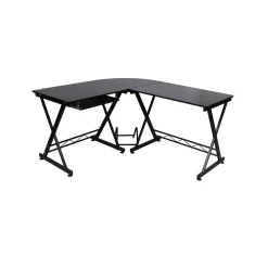 Outlet SONGMICS Bureau 118 cm industriel Noir