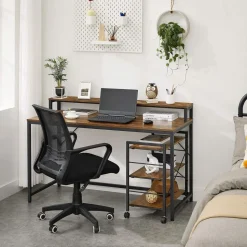 Online SONGMICS Bureau 118 cm industriel Noir