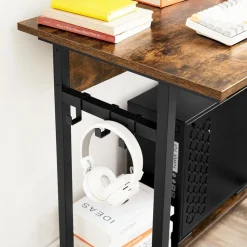 Hot SONGMICS Bureau 118 cm industriel Blanc