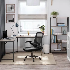 Outlet SONGMICS Bureau 85 cm industriel Marron rustique