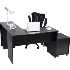 Cheap SONGMICS Bureau 130 cm industriel Marron Rustique