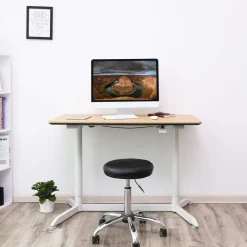 Discount SONGMICS Bureau 120 cm industriel Marron Rustique