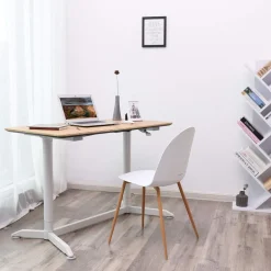 Discount SONGMICS Bureau 120 cm industriel Marron Rustique