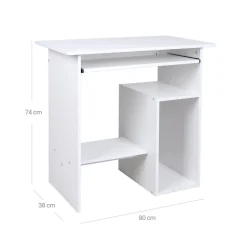 Sale SONGMICS Bureau 140 cm industriel Marron Rustique + Noir