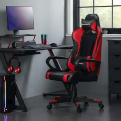 Hot SONGMICS Bureau 120 cm noir Blanc