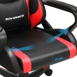 Hot SONGMICS Bureau 120 cm noir Blanc