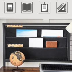 New SONGMICS Bureau assis-debout XL noir Blanc