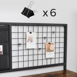 New SONGMICS Bureau assis-debout XL noir Blanc