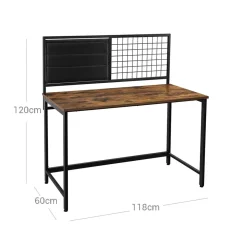 New SONGMICS Bureau assis-debout XL noir Blanc