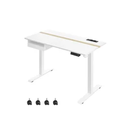 Store SONGMICS Bureau d'angle industriel Brun Vintage Noir