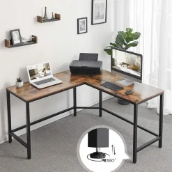 Cheap SONGMICS Bureau d'angle industriel
