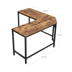 Cheap SONGMICS Bureau d'angle industriel