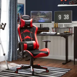 Discount SONGMICS Bureau en forme de L avec 2 tiroirs spacieux marron rustique