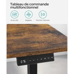 Clearance SONGMICS Bureau en L grège