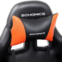 Flash Sale SONGMICS Bureau gaming avec led et multiprise pour 2 ordinateurs 60 x 100 x 76 cm noir carbone