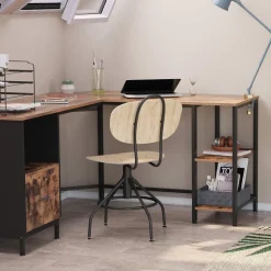 Clearance SONGMICS Bureau électrique 140 cm industriel