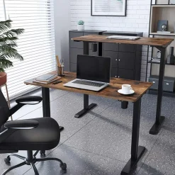 Cheap SONGMICS Bureau électrique 140 cm industriel