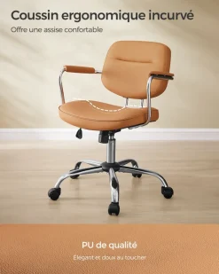 Cheap SONGMICS Bureau électrique réglable 60 x 140 x (72-120) marron rustique