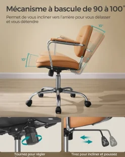 Cheap SONGMICS Bureau électrique réglable 60 x 140 x (72-120) marron rustique