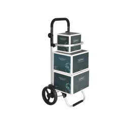 Fashion SONGMICS Caddie de course gris