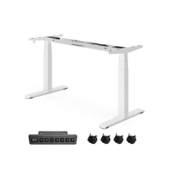 Hot SONGMICS Cadre de bureau électrique blanc