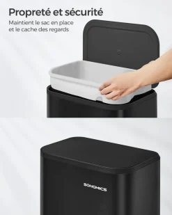 New SONGMICS Cadre photo profondeur blanc