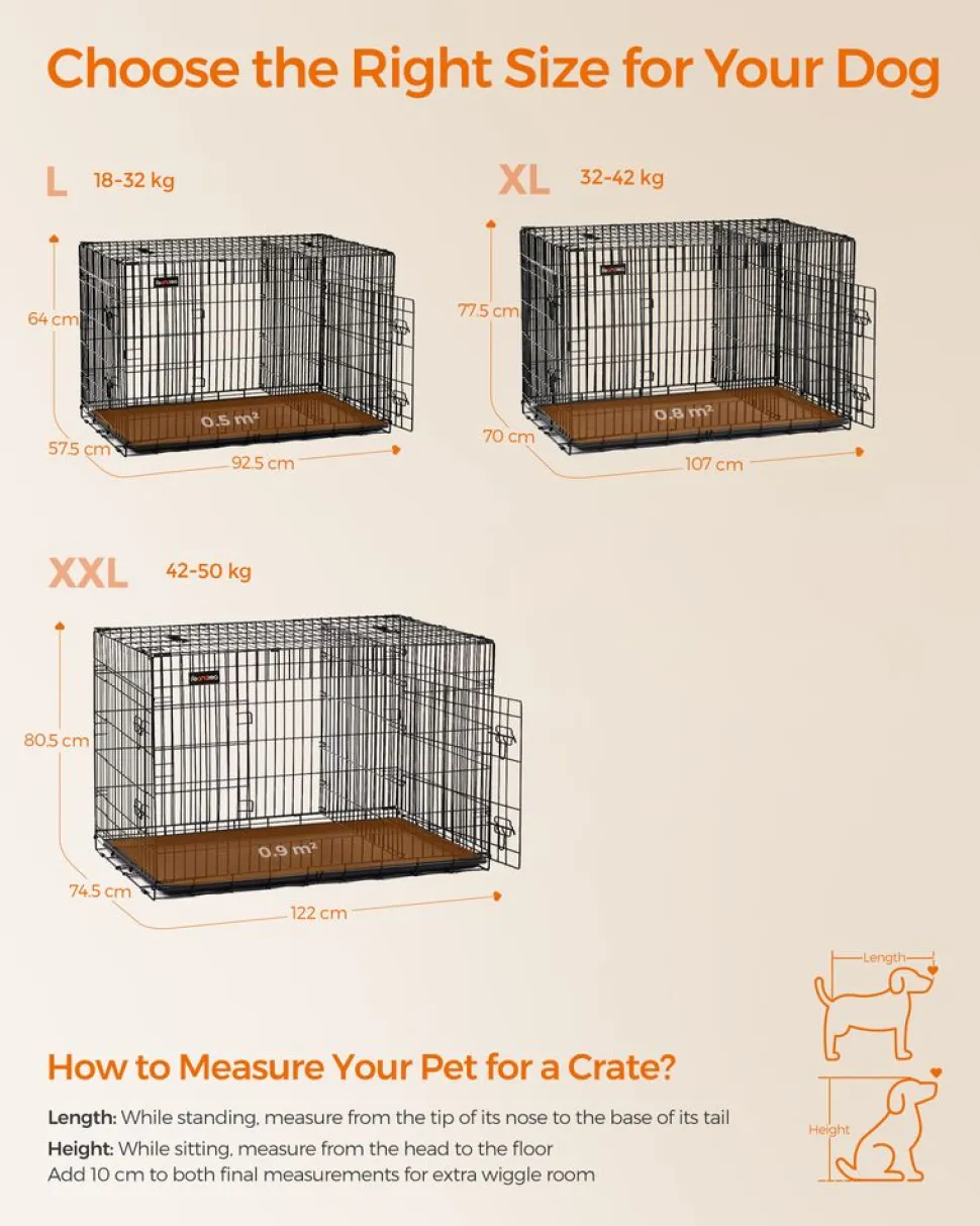 Hot SONGMICS Cage 107 x 70 x 77,5 cm Noir