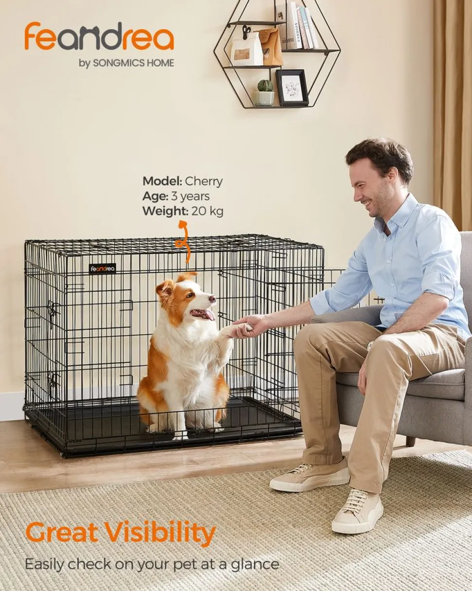 Hot SONGMICS Cage 107 x 70 x 77,5 cm Noir