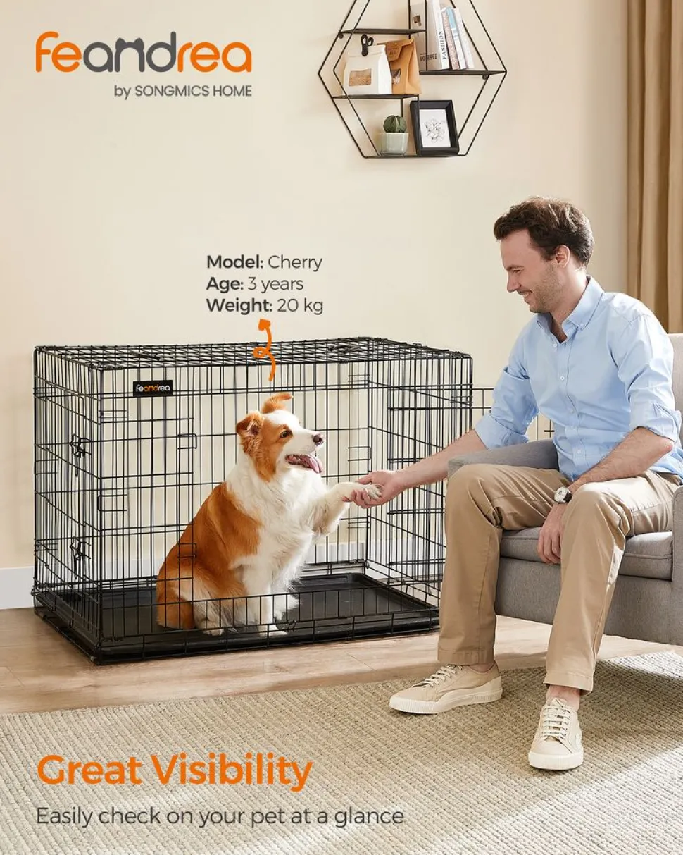 Hot SONGMICS Cage 107 x 70 x 77,5 cm Noir