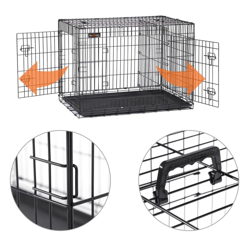 Flash Sale SONGMICS Cage 92,5 x 57,5 x 64 cm Noir